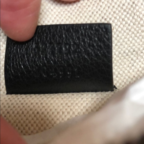 Gucci print belt bag in black. Sz 90 - Picture 5 of 8